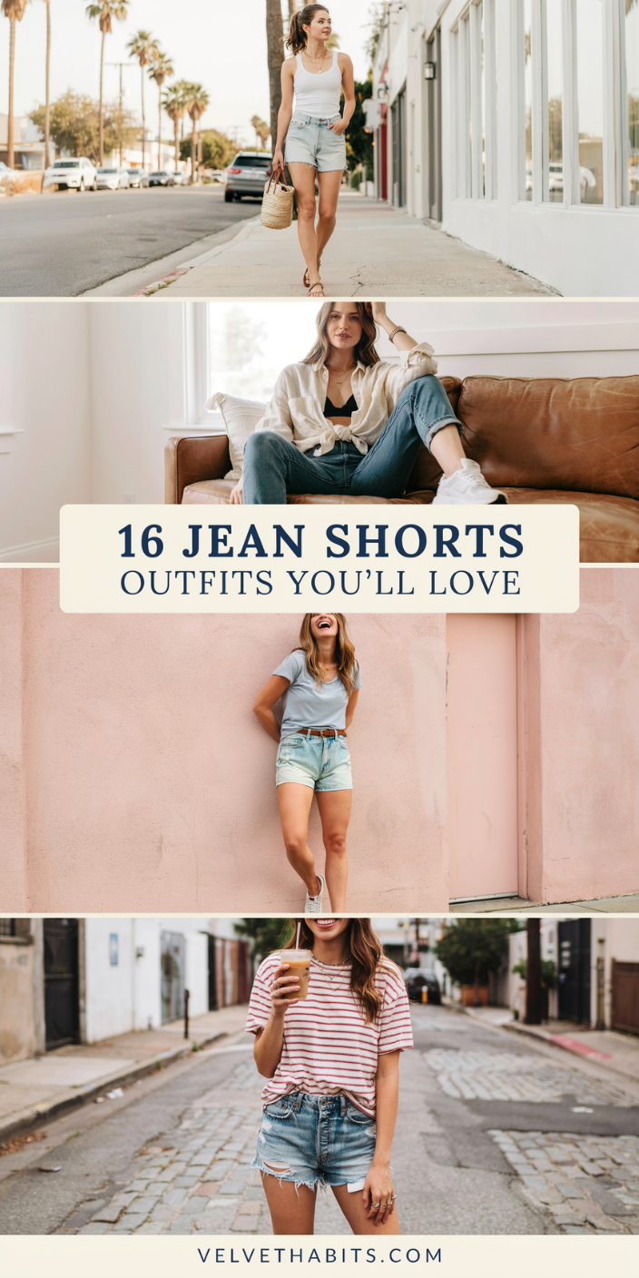 16 Jean Shorts Outfits You'll Love