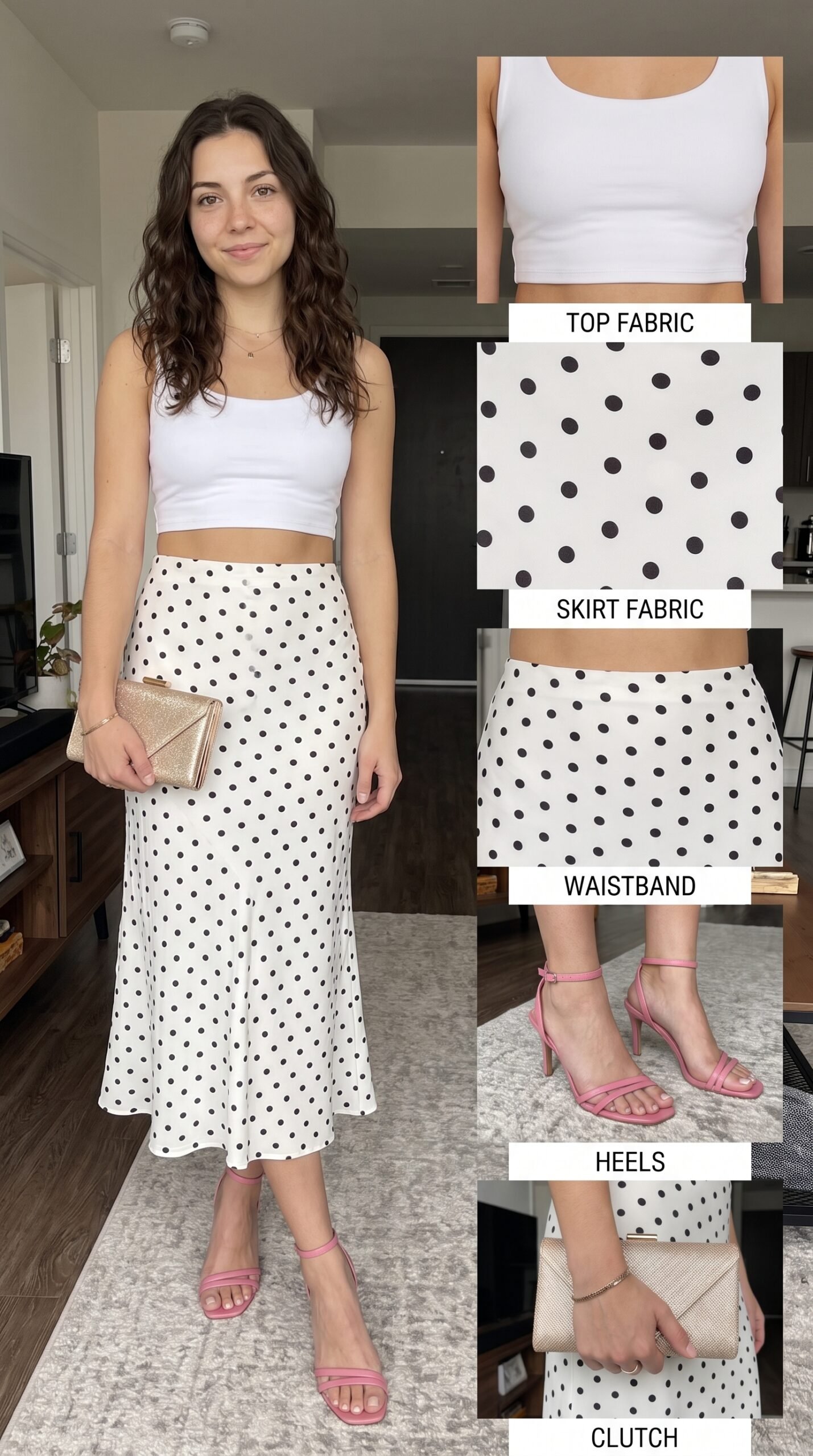 Satin Midi Skirt