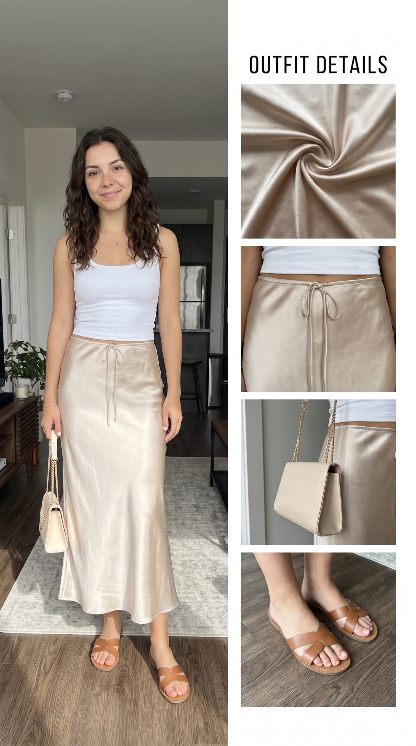 Women's Satin Maxi Skirt